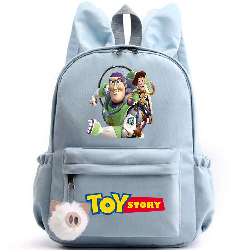 Mochila de Toy Story Woody Buzz Lightyear para niñas, niños y adolescentes, mochilas escolares informales, mochilas de viaje