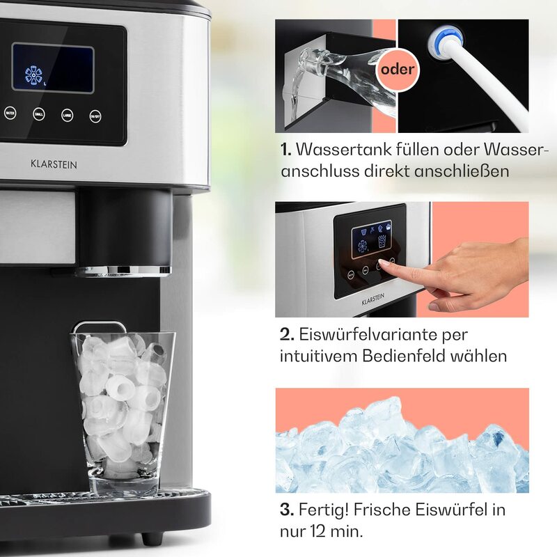 مكتب صانع الجليد آلة البيع مع شاشة LCD تعمل باللمس ، 3 في 1 صانع مكعبات الثلج ، كسارة المياه الباردة ، موزع ، كونترتوب