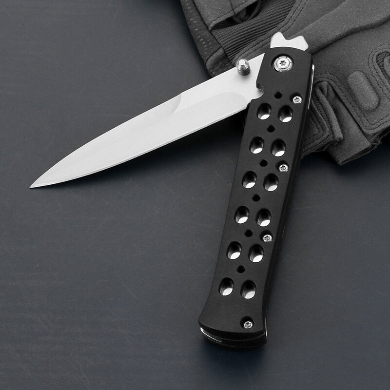 Coltello da tasca pieghevole EDC portatile coltello da taglio da campeggio multiuso coltello da esterno ad alta durezza applicabile all'escursionismo