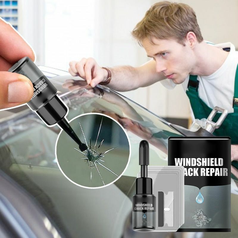 น้ำยาซ่อมรอยแตกที่บังแดดหน้ารถยนต์20มล. เครื่องมือสำหรับซ่อมกระจกหน้ารถยนต์กระจกหน้าต่างรถยนต์อุปกรณ์ซ่อมแบบนาโนแก้วสำหรับซ่อมแซมรอยแตก