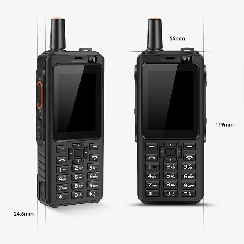 UNIWA F40 Zello Walkie Talkie smartfon z androidem z anteną 2.4 "ekran dotykowy 1GB + 8GB 4000mAh czterordzeniowy 4G telefon komórkowy używa wszystkich