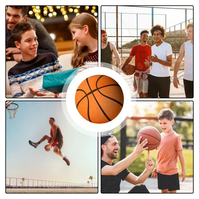 Indoor Basketball Silent Ball Soft Basketball Ball High Density Mute Basketball Soft And Lightweight Ball For Practice And