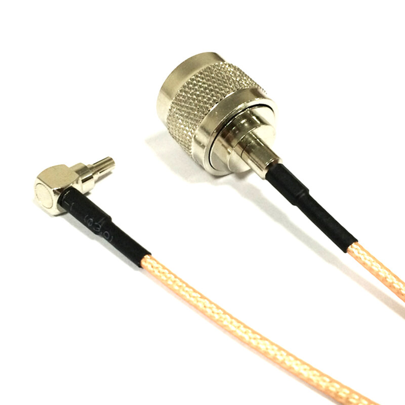 1pc baru N steker laki-laki saklar CRC9 sudut kanan konverter kabel Pigtail RG316 grosir 15CM 6 "adaptor untuk Modem 3G