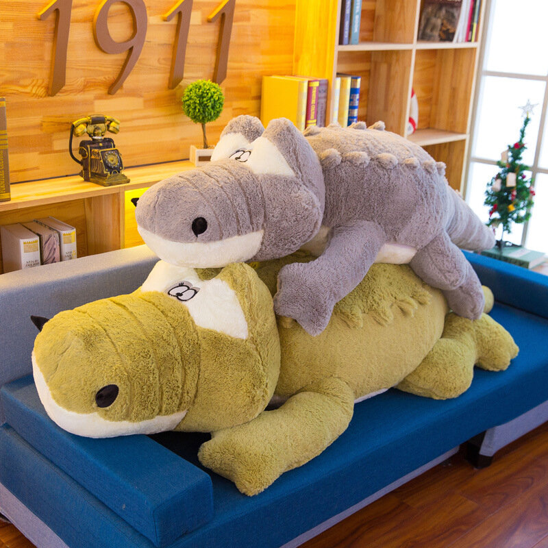 Гигантский Большой крокодил 3 м, плюшевые животные, мягкие игрушки, огромная подушка, подушка, подарок, плюшевые игрушки, аниме плюшевые