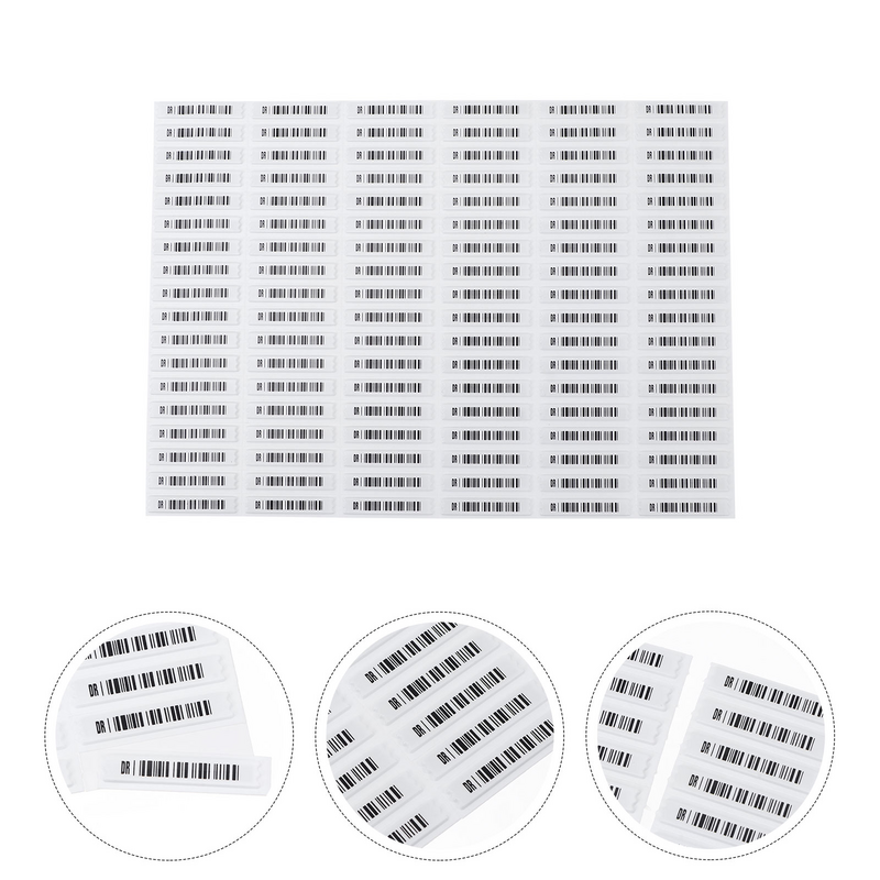 AM Security Tags Soft Label with Barcodes for Retail Store Labels-Theft System Machine Self-Adhesive DR Label Stic