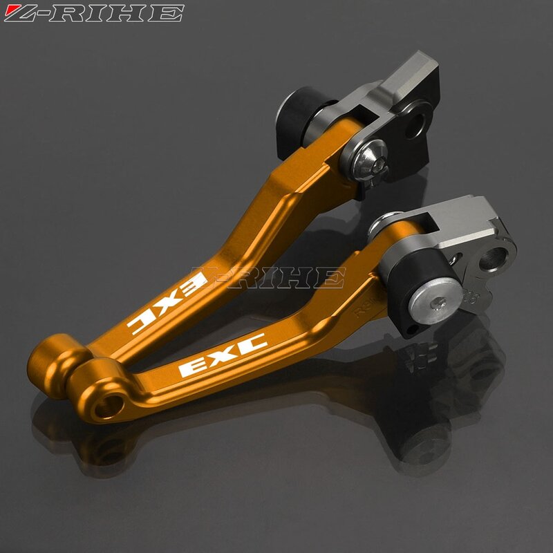 For EXC 125 200 250 300 350 400 450 500 525 530EXC Motorcycle Foldable Pivot Dirt Bike Brake Clutch Levers Cable Lever Handle