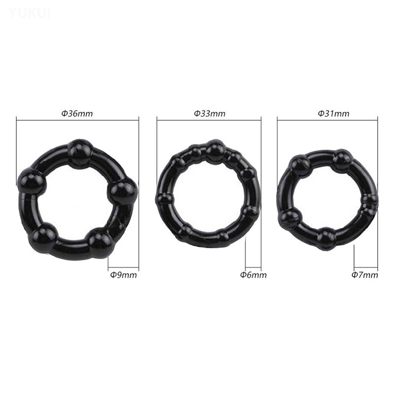 3 Stks/set Cock Ring Delay Ejaculatie Volwassen Speelgoed Voor Mannen Lul Uitbreiding Silicone Penis Ring Mannelijke Seksspeeltjes Sterker Erectie