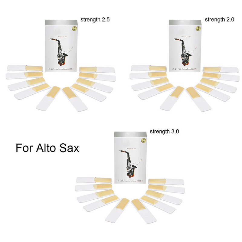 Anches de saxophone alto pour professionnels, instruments de musique, pièces de saxophone alto, dureté 2, 2.5, 3