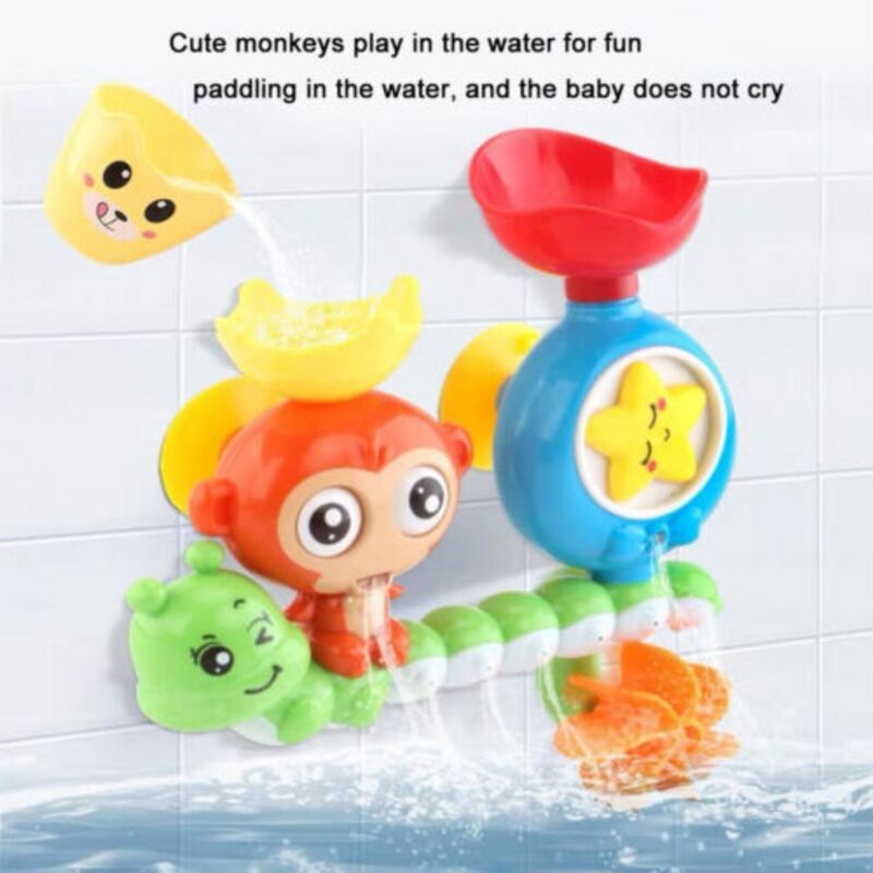 Funny Faucet Monkey Spray para crianças, Brinquedo do chuveiro do bebê, Brinquedo do banho para crianças, Banheira de banho