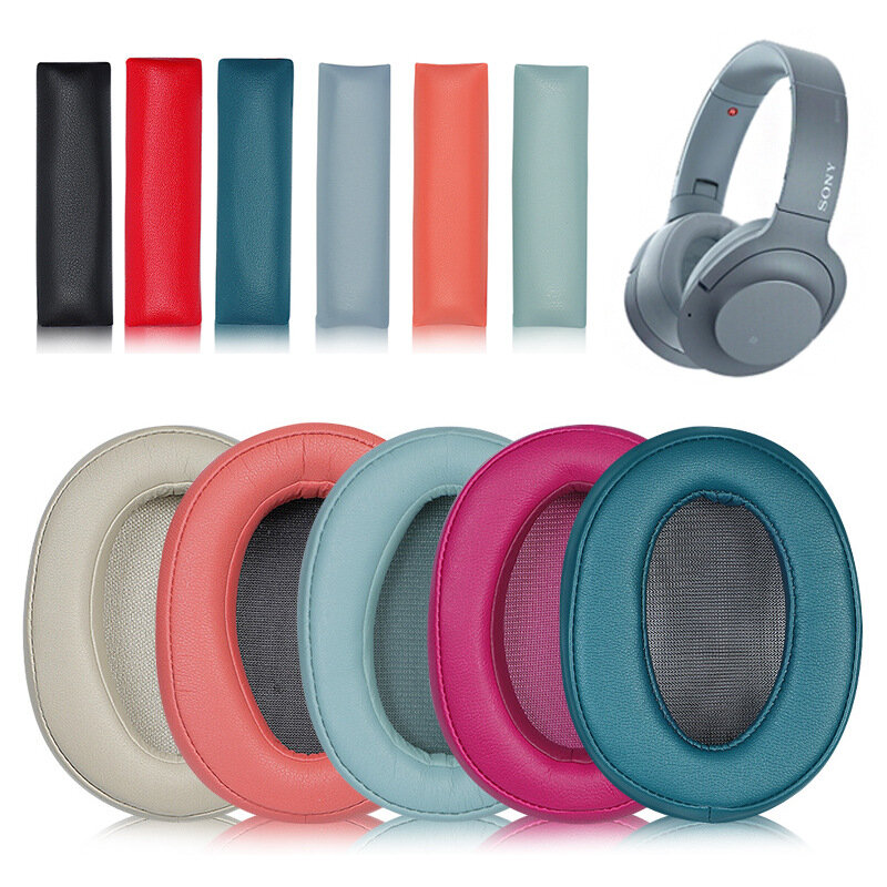 Substituição Ear Pads para Sony, Cushion Cups, Ear Cover, Head Beam Pad, Peças de Reparo, MDR-100ABN, WH-H900N