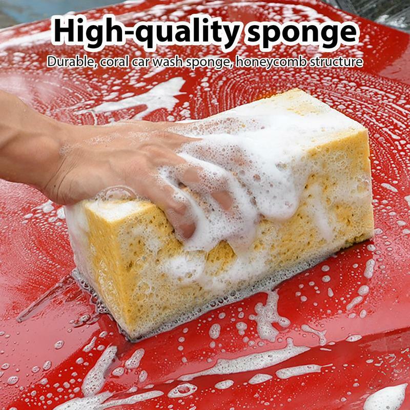 Car Wash Sponge Block, Soft Large Cleaning Honeycomb, Esponja grossa, Suprimentos Wash Tools, Acessórios absorventes para carros