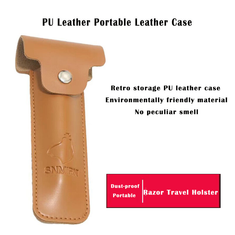 Men Razor Pouch Shave Beard Shaver Handbag Pouch Safety Razor Case Storage Bag Double Edge Razor Holder Bag Storage Case