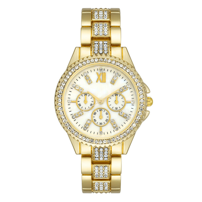 Mulheres Relógios 2022 de Moda Feminina Casuais relógios de Pulso de Quartzo Com Simples strass Romanos Senhoras Mostrador do Relógio de Ouro em Liga de Prata