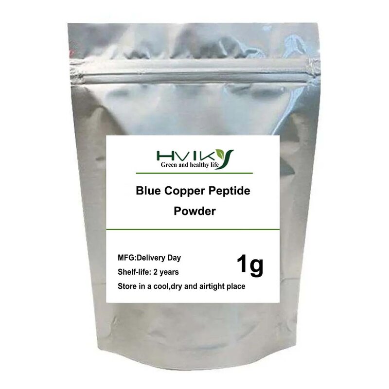 Pó antienvelhecimento do Peptide de cobre, GHK, azul, matéria prima cosmética