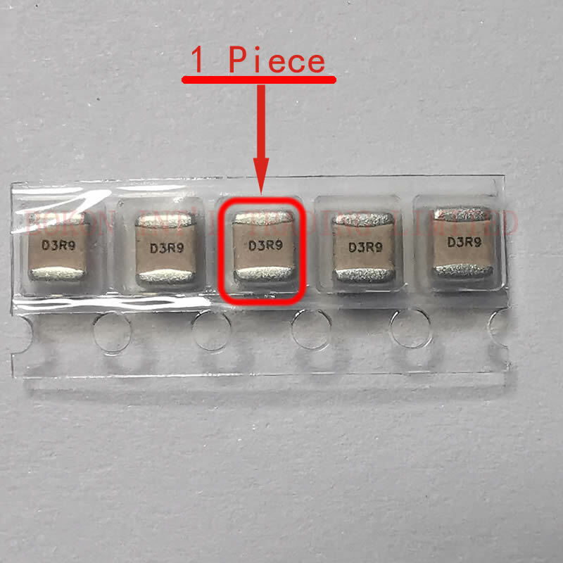 Capacitores multicamadas cerâmicos da porcelana p90 do ruído a3r9b d3r9 do esl do tamanho alto q dos capacitores da micro-ondas 3.9pf 500v rf 1111 v