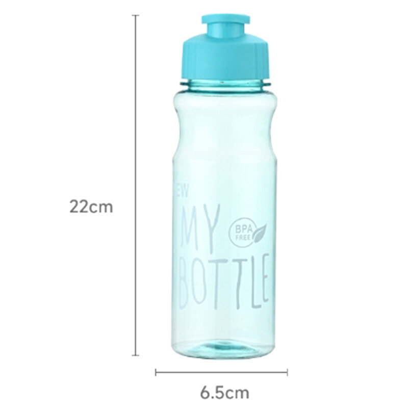 Gobelet d'eau de sport de grande capacité, gobelet d'eau coloré et transparent pour animaux de compagnie, bouteille d'eau en plastique