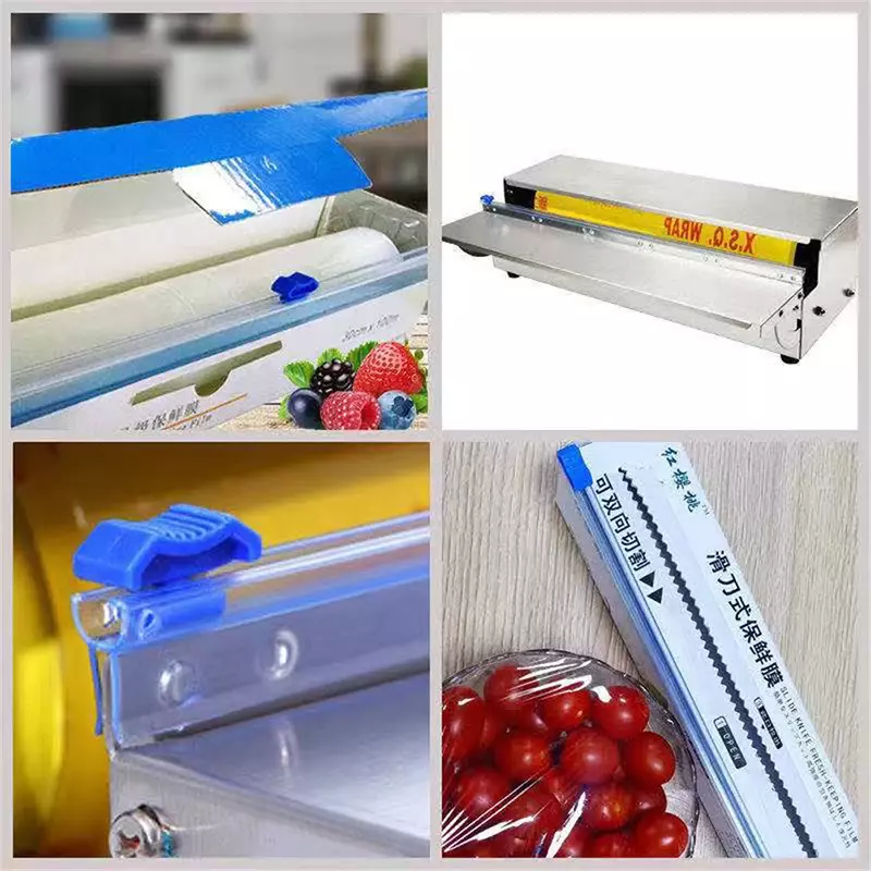QuestionPlastic RounOscar ers and Foil Film Cutter, Food Cling Film Cutter, Tite commissionné, Round Dispenser with Cutting