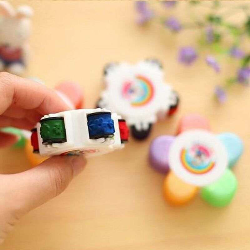 Hand Account Journaling Student Stationery Children Gift Seal Roller Stamps Decorative Stamp Drawing Diary Tool DIY Craft Stamp