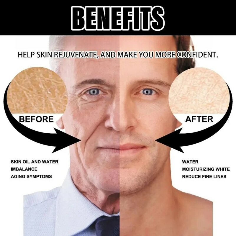 Crema de colágeno para hombres, mejora la piel, minimiza los poros, repara la piel, hidrata la piel, aumenta la elasticidad de la piel, hidratante