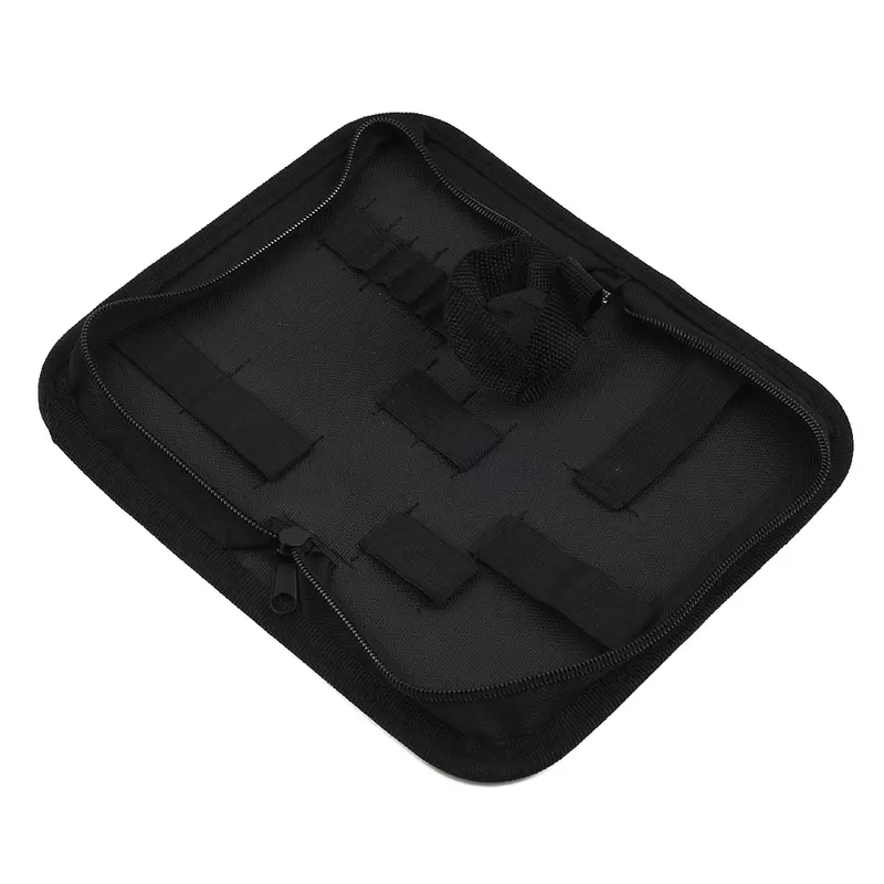 Bolso de tela Oxford para almacenamiento de herramientas, bolsa negra de 0,11 KG, 20,5x10x5cm, 24x20,5 cm