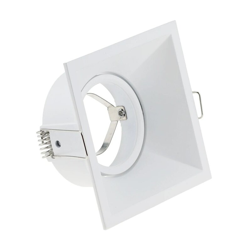 Spot Lumineux LED Encastrable sur Mesure pour Plafond de Chambre à Coucher et Couloir, Antireflet, Cadre de Fixation Découpé, Gu10, 85mm