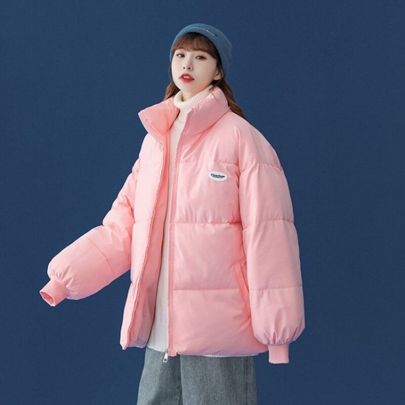 2023 New Women Down Cotton Coat Winter Jacket Female Shortage Parkas Loose Relaxation Outwear Intensification Overcoat