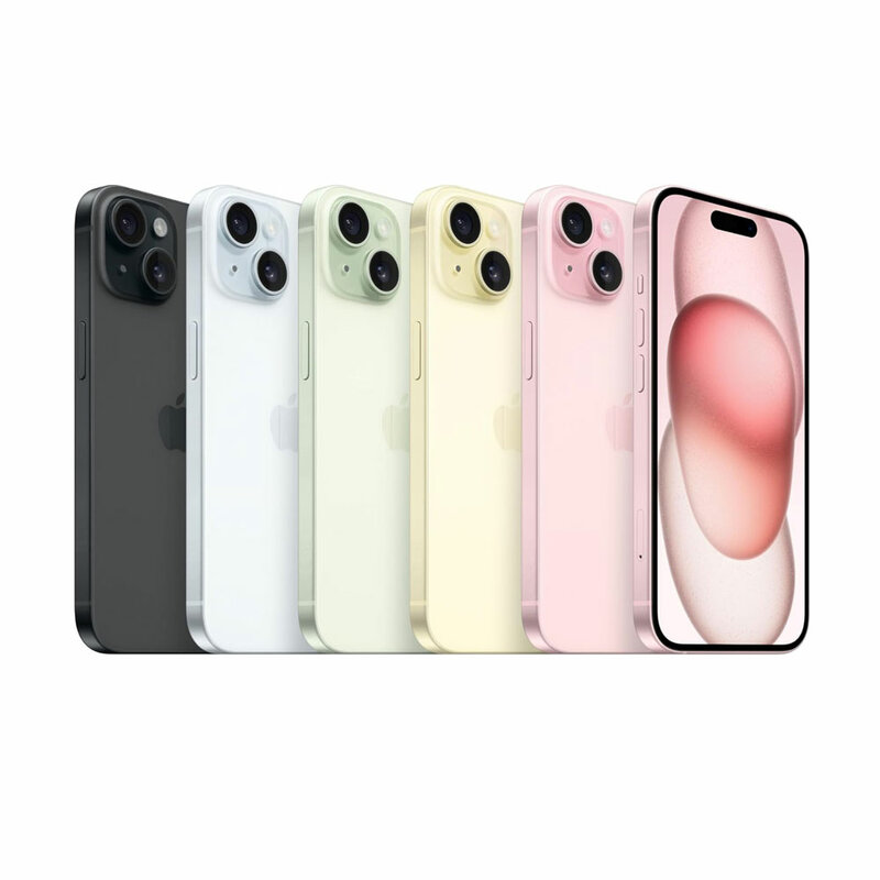 Apple-iphone 15, a3092, ios 17, apple a16, bionic, super retina, xdr, oled screen, ip68, مقاوم للغبار/الماء, ثنائي الشريحة, أصلي, جديد