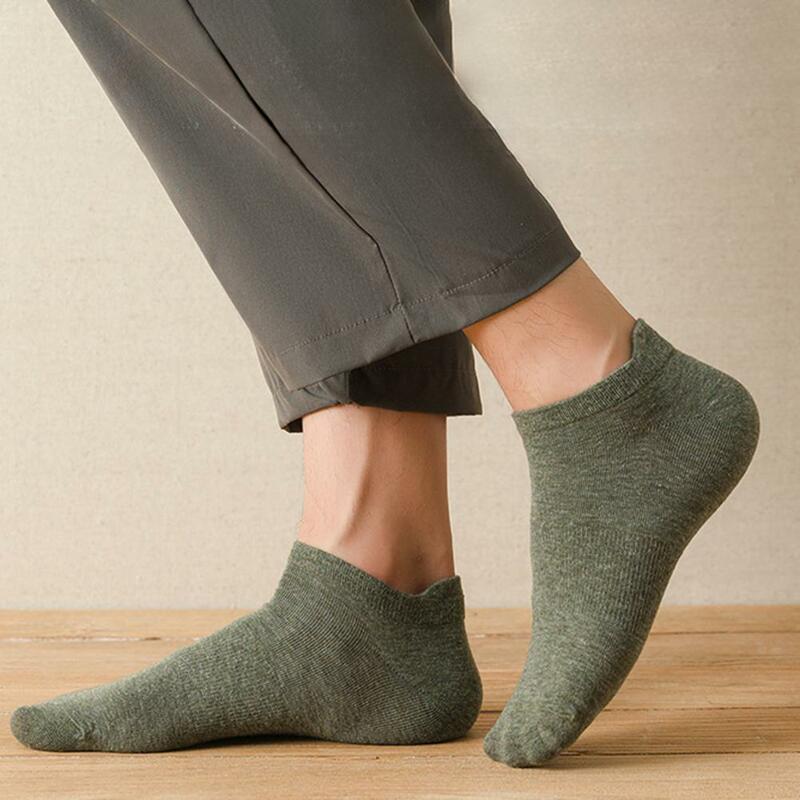 Спортивные хлопковые носки мужские нескользящие спортивные хлопковые носки с высокой эластичностью дышащий дизайн для комфорта без запаха