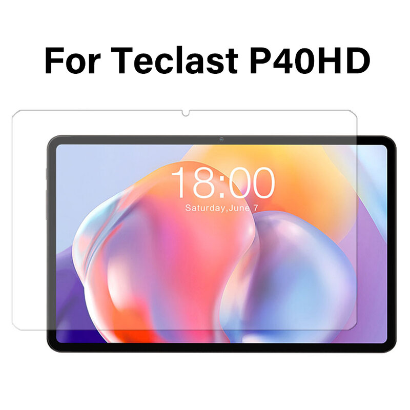 สำหรับ P40HD Teclast 10.1ฟิล์มป้องกันหน้าจอกระจกป้องกัน2022แท็บเล็ตกันชัดเจนแบบ HD บเบิ้ลฟรี