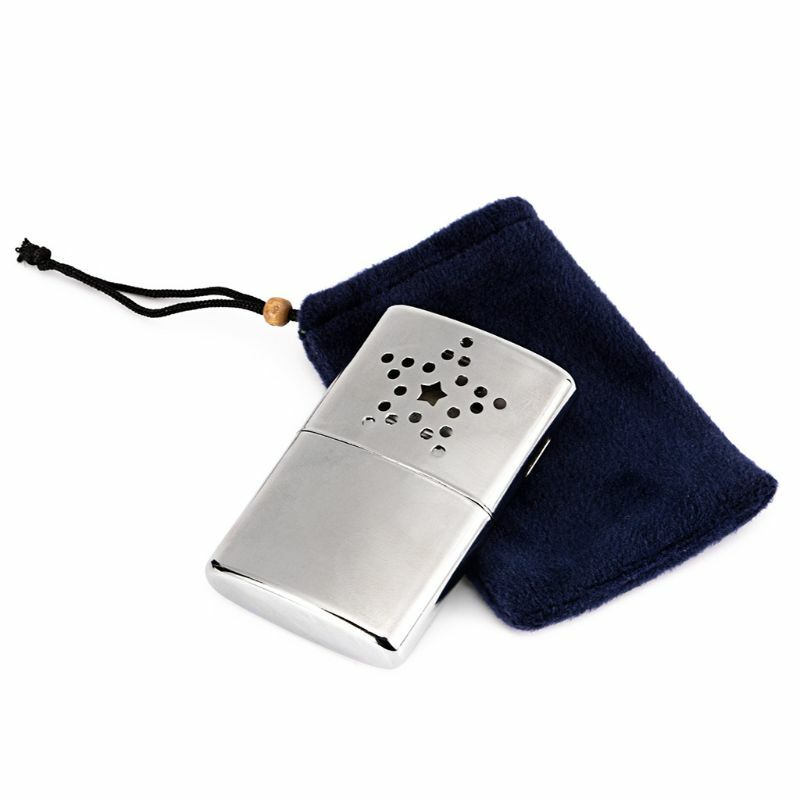 Pocket Handwarmer Rvs Herbruikbare Brandstof Hand Warmer Heater Lange Levensduur Ultralight Indoor Outdoor Kleine Handwarmer