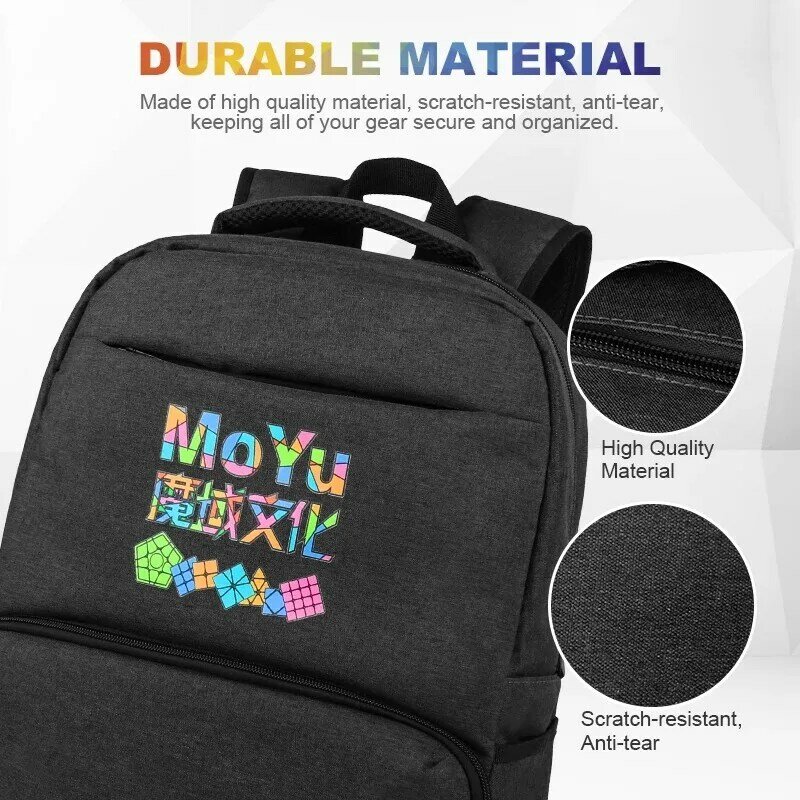 Moyu tas ransel profesional hitam tas ransel untuk sihir Puzzle kubus 2x2 3x3x3 4x4 5x5 6x6 7 8x8 9x9 semua lapisan mainan set