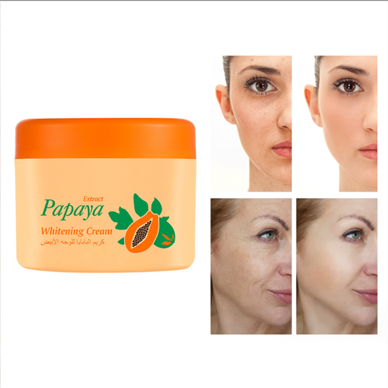 Remove Facial Blemishes Freckle Cream Lighten Fine Lines Papaya Brighten Skin Whitening Day Cream Moisturizing Night Cream