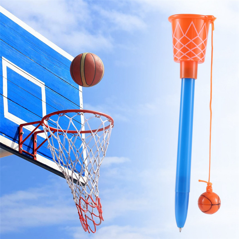 Basketbalpennen, Basketbalfeestartikelen-Sport Nieuwigheidstiften Met Basketbalworp Voor Verjaardagsfeestje Met Sportthema