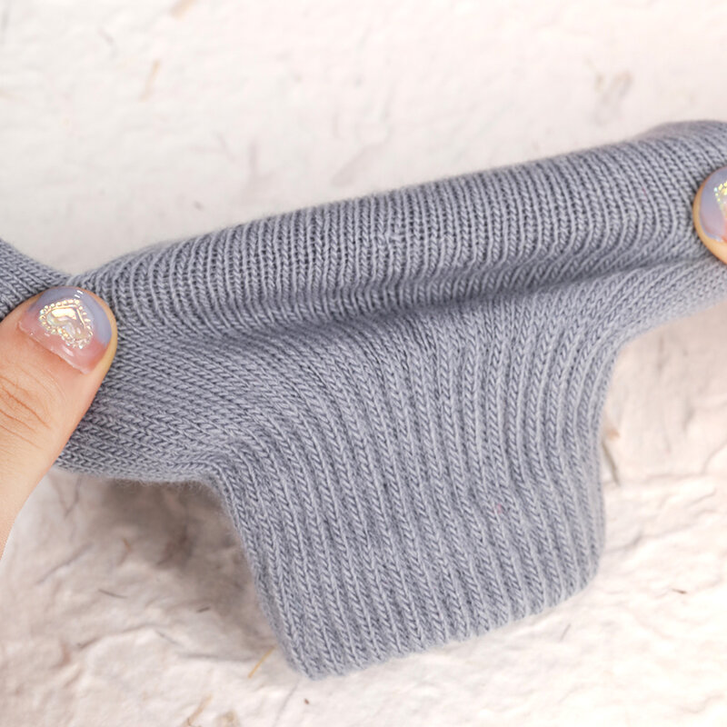 Solid Color Half Finger Knitted Mittens Women Men Fingerless Gloves Winter Warmer Unisex Basic Female Gloves Guantes Wholesale