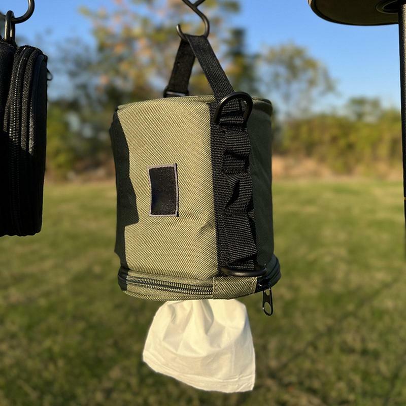 Custodia portatile per fazzoletti da campeggio all'aperto con gancio porta fazzoletti scatola portaoggetti per carta igienica per Picnic escursionismo campeggio