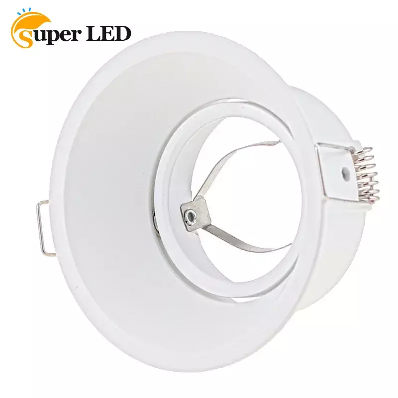 Plafonnier LED GU10 Encastrable en Aluminium, Rond et Carré, Luminaire Décoratif de Plafond
