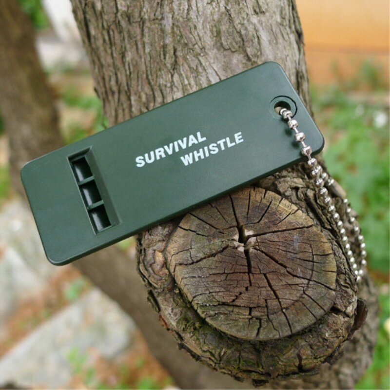 1 Pcs Survival Whistle Multi Audio First Aid Kits Resgate sinal de emergência ao ar livre para Camping Caminhadas Escalada EDC Sports Árbitro