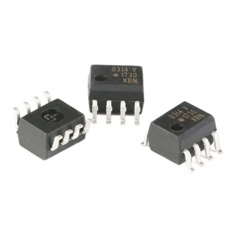 Optoacopladores de alta velocidad HCPL-0314-500E SOP-8 HCPL-0314, 1 canal, 8mA, 400mW, temperatura de funcionamiento:- 40 C-+ 100 C, 10 unidades por lote