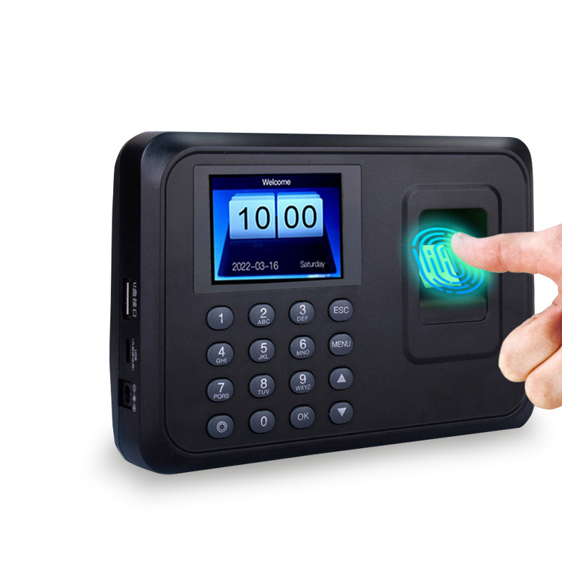 Czas pracownika linii papilarnych biometrycznych urządzeń systemu zarządzania dziurkacz do kart frekwencją
