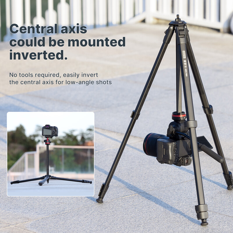 Ulanzi OMBRA 1,6 м Штатив для видеосъемки 360 ° панорамный штатив Максимальная нагрузка 6 кг Arca швейцарская тарелка для DSLR камеры
