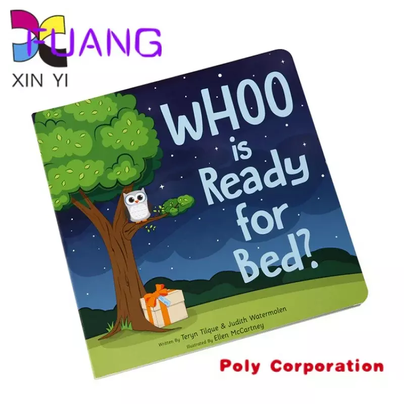 Cetak buku papan bayi anak-anak picures story warna kustom Guangzhou
