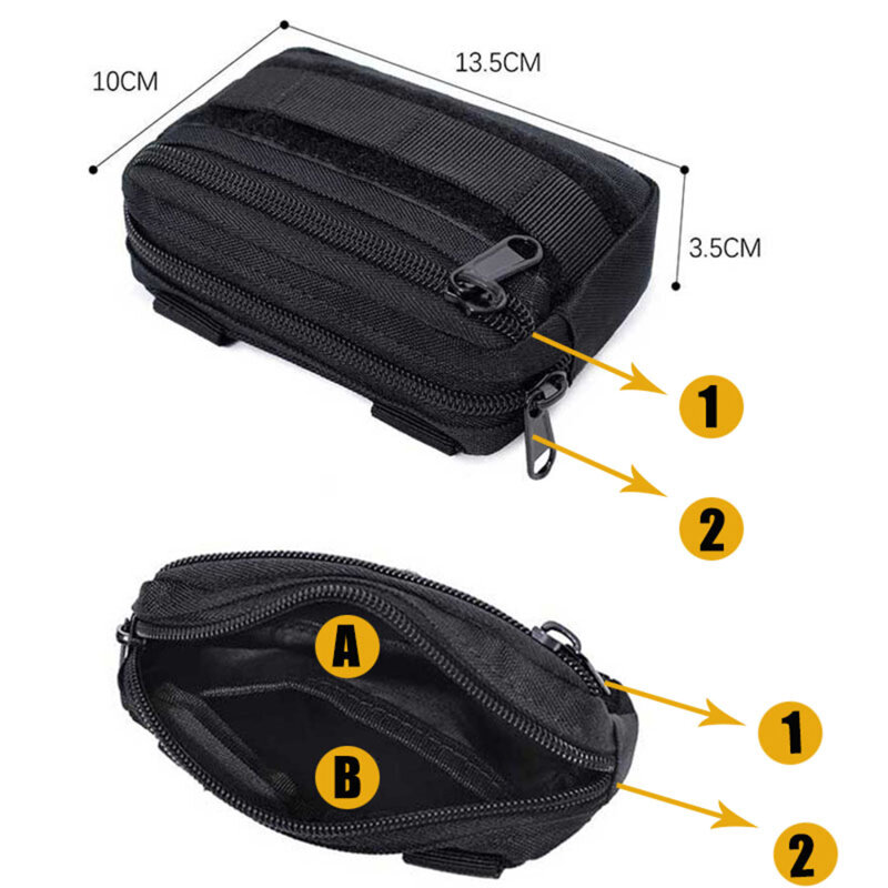 Outdoor Sundries Bag Double Layer Military Pack Men Waist Pouch Fanny Pack Camping Hunting Accessories Utility Bag Mobile Bag