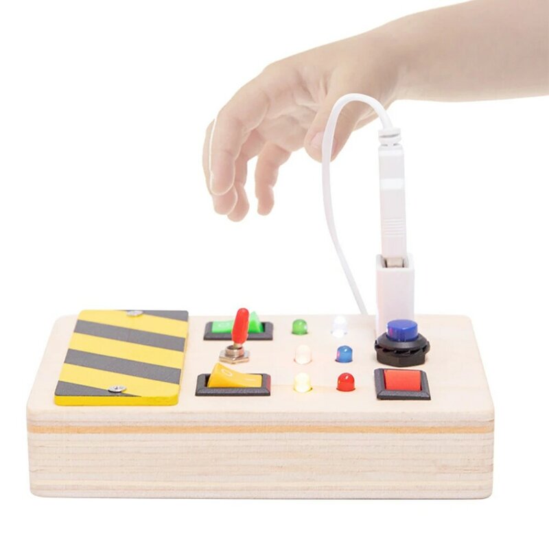 Mainan pencerahan ringan aman untuk usia 1-3 tahun kecil untuk 1-3 Tahun permukaan dipoles indah kerajinan portabel