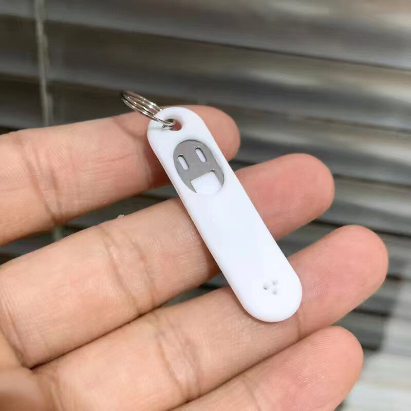 Mini Portabel Kartu SIM Pin Kartu Memori Nano Silikon Casing Pelindung Gantungan Kunci Dapat Dilepas Antihilang Kartu Telepon Penutup Ekstraktor