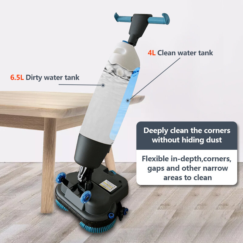 MINI Flooring Cleaning Machine Stations Store Houses Automatic Floor Scrubber Dryer Floor Sweeper Cold Water Cleaning E 430 type