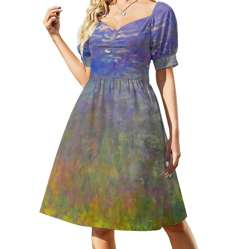 Ninfee Claude Monet Fine Art Dress abiti eleganti da donna per abiti da spiaggia da sposa per le donne