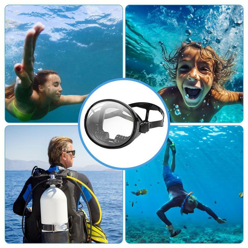قناع الغوص الشامل المناسب للبالغين ، نظارات الغوص ، معدات السباحة ، نظارات السباحة ، رؤية واضحة