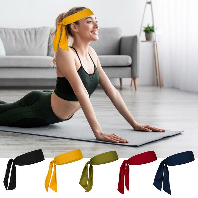 Stretch Headbands para mulheres, Headband de esportes, Gym Fitness, Exercício Wrap, Workout Headwear, Sweat Tie Wraps