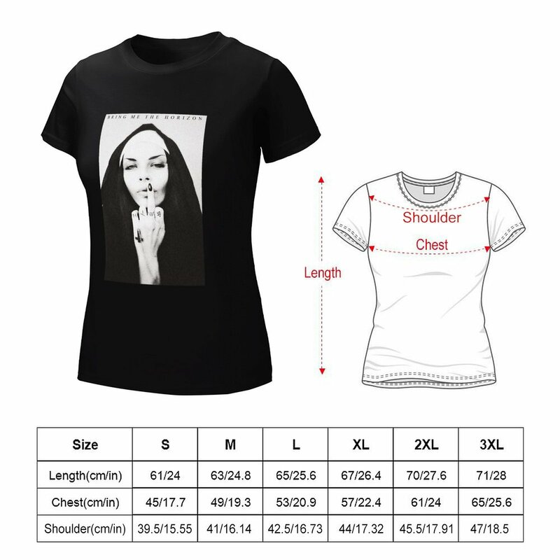 Nun-女性用Tシャツ,女性用半袖シャツ