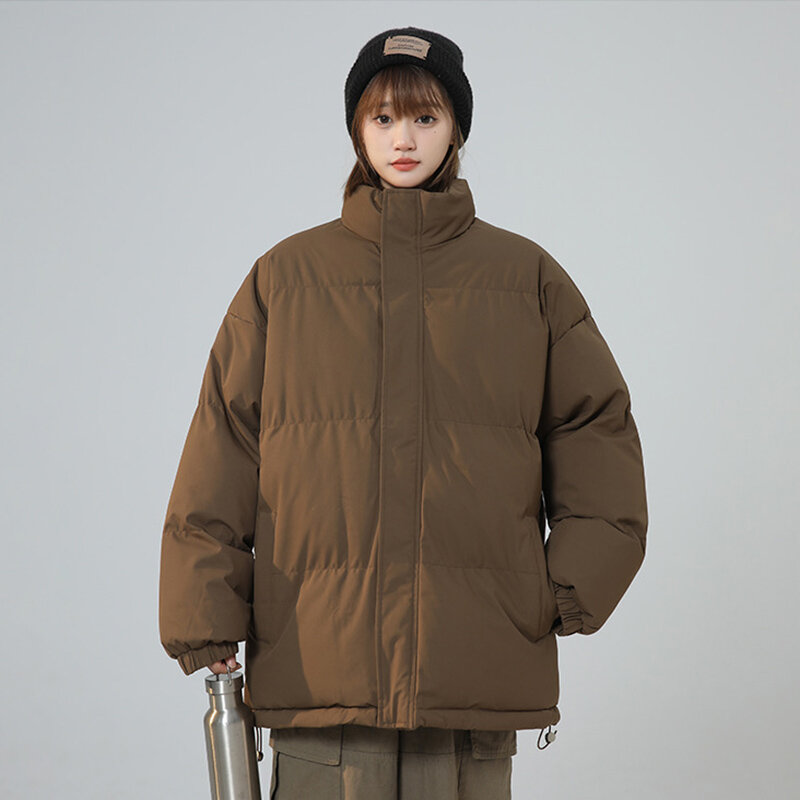 Herbst Winter neue Frauen Jacke Baumwolle gepolsterte Kleidung kurze koreanische Mode Stand Kragen verdicken Brot Jacke weiblichen Mantel